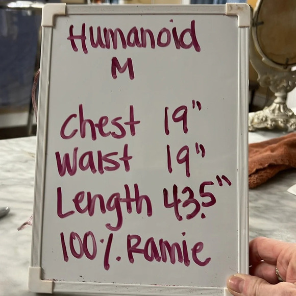 Humanoid Cream Shift Dress with Belt Size M - Picture 6 of 7